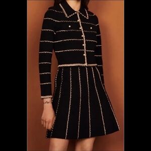 Sandro INFINITY Pearl Black Women Knit Cardigan